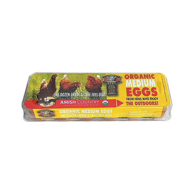 Sauders Organic Egg Medium 1 dz