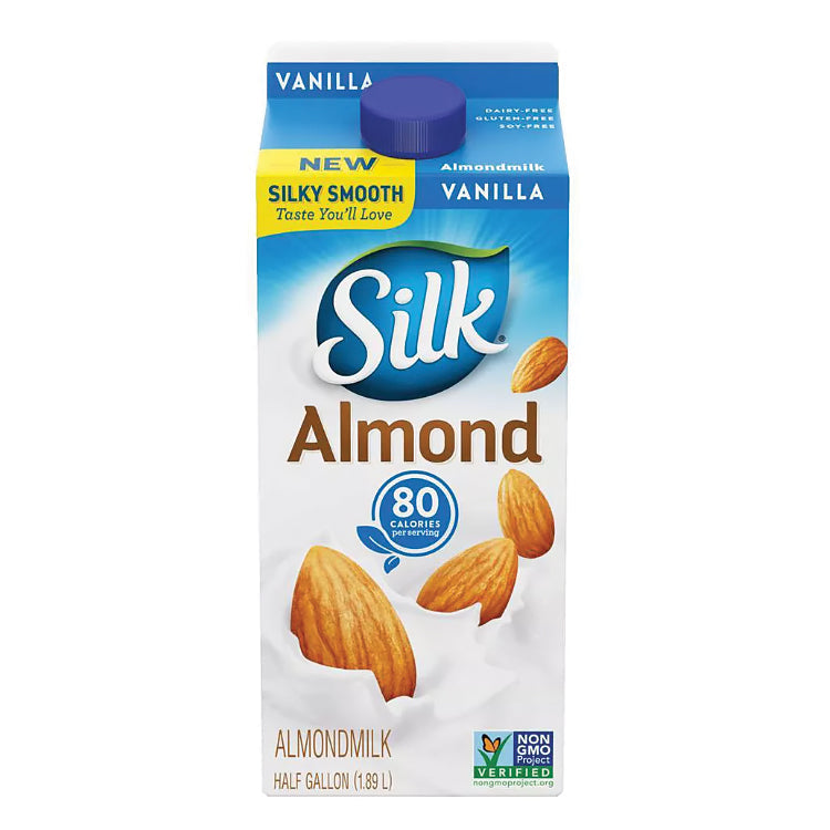Silk 1/2 Almond Vanilla 64 oz