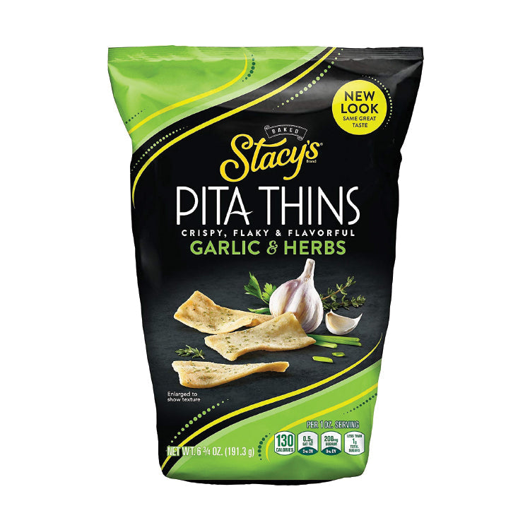 Stacy Pita Thin Garlic & Herbs 6.75 oz