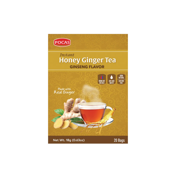 Pocas Ginger Tea With Ginseng 24 box