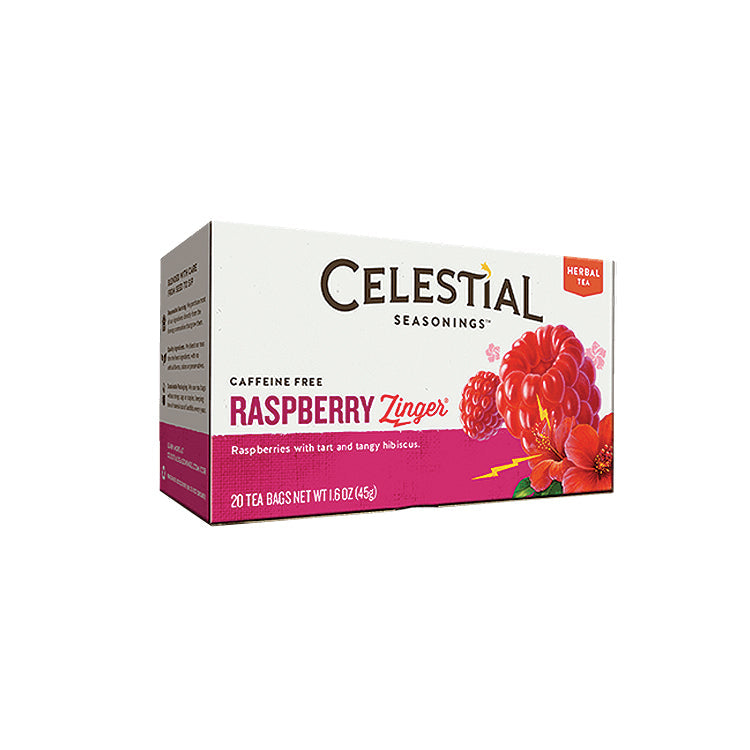 Celestial Raspberry Zinger 20 bags – Hana Food Distributors Inc.