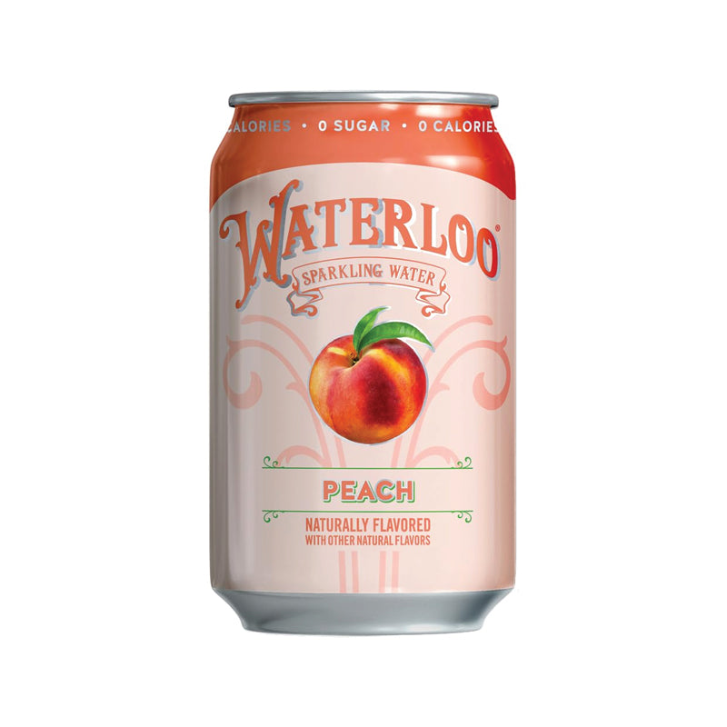 Waterloo Peach Sparkling Water 12 oz