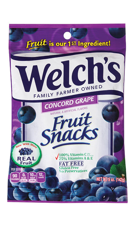 Welch'S Fruit Snacks - Concord Grape 5 oz