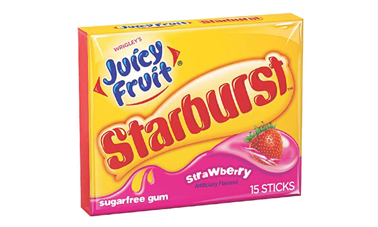 Juicy Fruit Starburst Strawberry 15 sticks